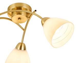 Prisadený luster CLARA 3xE27/15W/230V zlatý
