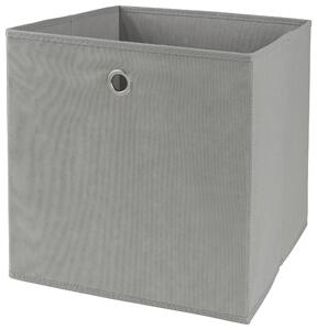 SKLADACÍ BOX, kov, textil, kartón, 32/32/32 cm Landscape - Úložné boxy & dekoračné boxy