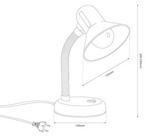 Stolná lampa MENTOR 1xE27/15W/230V červená