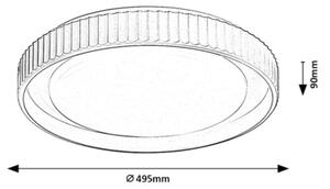 Rabalux 71345 - LED stmievateľné stropné svietidlo PASTELLO LED/48W/230V 3000-6500K priemer 49,5 cm + diaľkový ovládač