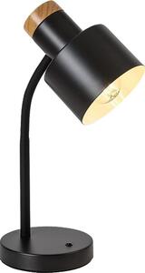 Rabalux 74096 - Stolová lampa PASTRO 1xE27/20W/230V čierna