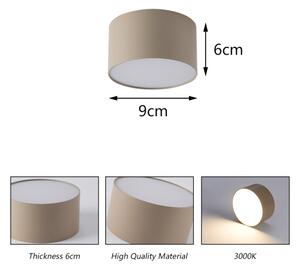 Brilagi - LED kúpeľňové stropné svietidlo FORIS LED/9W/230V priemer 9 cm béžové IP44