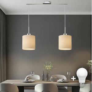 Eglo - LED luster na lane TUNJA 2xE27/60W/230V krémový