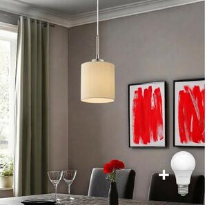 Eglo - LED luster na lanku TUNJA 1xE27/60W/230V krémový