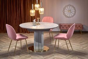 Jedálensky stôl Moscato (sivý mramor + svetlosivá). Vlastná spoľahlivá doprava až k Vám domov. 1038760