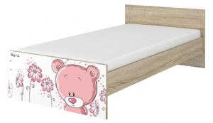 Baby Boo detská posteľ Max Dub Ružový medvedík 180x90 cm