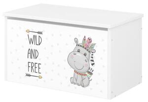 Baby Boo box na hračky biely Hippo