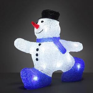 Vianočný snehuliak s LED osvetlením