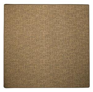 Vopi koberce Kusový koberec Alassio zlatohnedý štvorec - 133x133 cm
