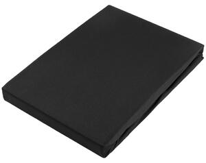 NAPÍNACIA PLACHTA NA BOXSPRIN, džersej, čierna, 90/220 cm Novel - Obliečky & plachty