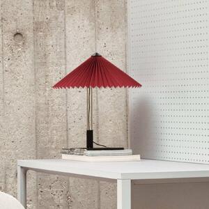HAY Matin 300 LED plisovaná stolová lampa, oxidovo červená