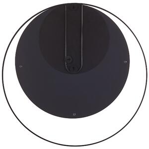 Okrúhle zrkadlo čierny kov 50 cm minimalistická obývacia izba spálňa