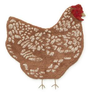 Lorena Canals , Detský kusový koberec Chicken, 100x110, hnedá, detská izba