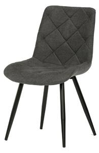 Autronic - Židle jídelní, šedá látka, nohy černá kov - CT-382 GREY2 AKCE