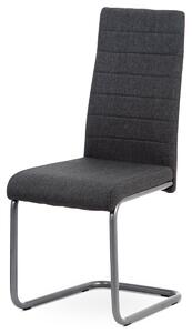 Autronic - jedálenská stolička sedák šedá latka/nohy anthrazit - DCL-400 GREY2