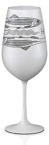 Crystalex pohár Zverokruhy Ryby biela 550 ml