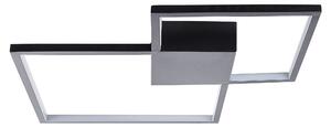 Stropné svietidlo čierne kovové hliníkové s LED svetlami štvorcové moderné glamour elegantné