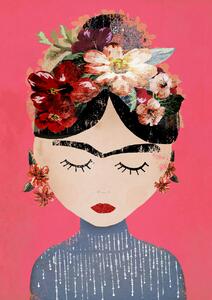 Ilustrácia Frida (Pink Version), Treechild, (30 x 40 cm)