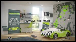 Baby Boo Komoda S-Car zelená
