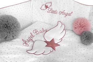 6-dielne posteľné obliečky Belisima Angel Baby 100/135 ružové, Vhodnosť: Pre dievčatá