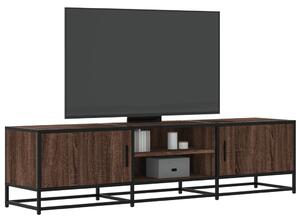 TV skrinka hnedý dub 160x35x41 cm kompozitné drevo a kov