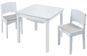 Delta detský stôl so stoličkami biely