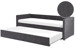 Jednolôžková posteľ 200 x 90 cm Mimza (sivá). Vlastná spoľahlivá doprava až k Vám domov. 1081412