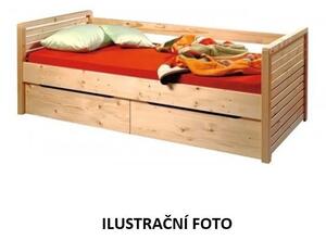 Masívna posteľ Thomas II. 311B, 90x200, masív buk cink jadrový