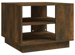Konferenčný stolík, tmavý dub 55x55x43 cm, kompozitné drevo