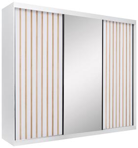 SKRIŇA S POSUVNÝMI DVERAMI, biela, 250/215/59,5 cm P & B - Skrine, Online Only