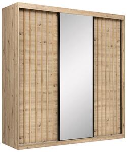 SKRIŇA S POSUVNÝMI DVERAMI, dub artisan, 200/215/59,5 cm P & B - Skrine, Online Only
