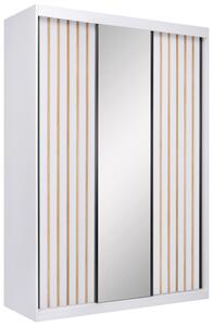 SKRIŇA S POSUVNÝMI DVERAMI, biela, 150/215/59,5 cm P & B - Skrine, Online Only