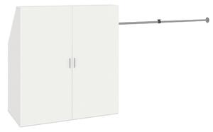 KOMBINOVANÁ SKRIŇA, biela, 90/100/52 cm Livetastic - Skrine, Online Only