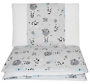 Bielizeň posteľná 2-dielna Panda 90x120cm + 40x60cm