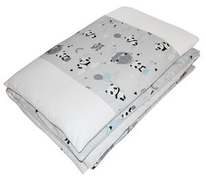 Bielizeň posteľná 2-dielna Panda 90x120cm + 40x60cm