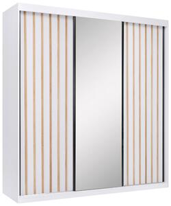 SKRIŇA S POSUVNÝMI DVERAMI, biela, 200/215/59,5 cm P & B - Skrine, Online Only