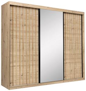 SKRIŇA S POSUVNÝMI DVERAMI, dub artisan, 250/215/59,5 cm P & B - Skrine, Online Only