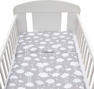 2-dielne posteľné obliečky New Baby 90/120 cm Obláčik sivé, Vhodnosť: Pre všetkých