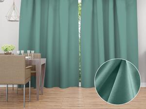 Biante Zamatový záves Velvet Prémium SVP-048 Pastelová ľadovo zelená - šírka 135 cm 135x140 cm