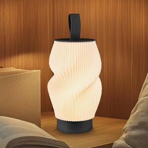 Briloner Stolová LED lampa s akumulátorem Brilo unplugged Tubi, čierno-biela, IP44, Čierna, Spálňa, Plast, Moderný, Stolová lampa