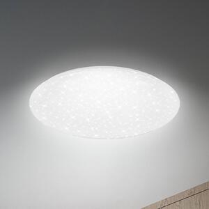Briloner Stropné LED svetlo Lumenia, Ø 38 cm, 25 W, hviezdne nebo, Biela / opálová, Chodba, Plast, Moderný, Závesné svietidlo