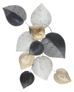 Mauro Ferretti Kovová nástenná dekorácia Half Leaf 40 cm viacfarebná/zlatá