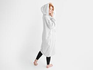 XPOSE® Mikroplyšová mikinová deka - biela
