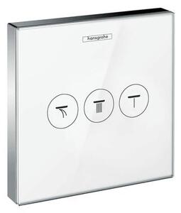 Hansgrohe Shower Select - Podomietkový ventil na 3 spotrebiče, biela/chróm 15736400