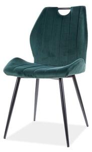 Jedálenská stolička ORCU zelená/čierna