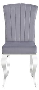 Jedálenská stolička PRANCI sivá/chróm