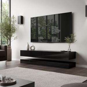 TV STOLIK SALLE ČIERNY LESK 140 cm