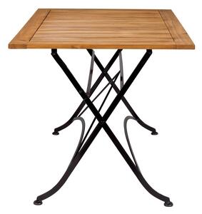 PARKLIFE Stôl 80 x 130 cm - čierna/hnedá