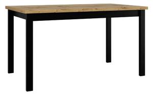 Rozkladací stôl Diesel 80 x 140/180 II, Morenie: dub artisan L, Farby nožičiek: čierna Mirjan24 5903211218347