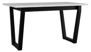 Rozkladací stôl Elarno 80 x 140/180 II, Morenie: biela - L, Farby nožičiek: čierne kovové Mirjan24 5903211234682